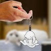 [Vibrly] Cat Keychain 3D Rotating Cat Keychain Cat Lovers Must-See