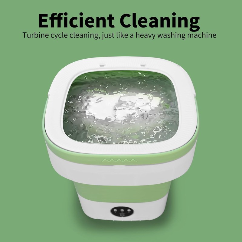 Portable Mini Washing Machine, 16L Upgraded with Spin Basket Laundry