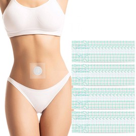 Pilviset 54Pcs Castor Oil Patches for Belly Button, Castor Oil Pack Belly Wrap（Oil are Not Include)