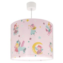 Dalber Children's Room Lamp, Pendant Light, Ceiling Light, Children's Ceiling Light, Fairy Dreams Pink Fairies