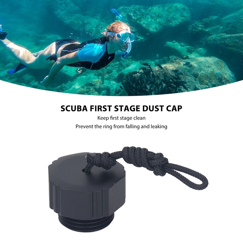 Scuba Diving Regulator Dust Cap Threaded Aluminum Alloy First Stage