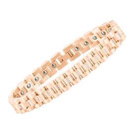 HyyMe 27 Tablets, 99.999% Purity, Germanium Bracelet, Stainless Steel, Anti-Static Electricity, Delicate, Shimmer, Adjustable Size, Popular, Fashionable, Stainless Steel, Germanium