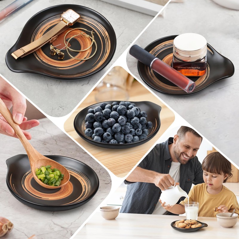 VanlonPro Ceramic Spoon Rest, 5 Inch Spoon Holder for Stove