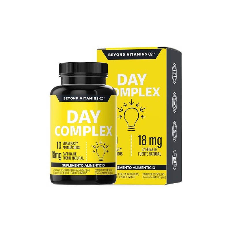 Nootropico Day Complex Vitaminas Minerales Aminoácidos Contiene Omega Triptófano Colina