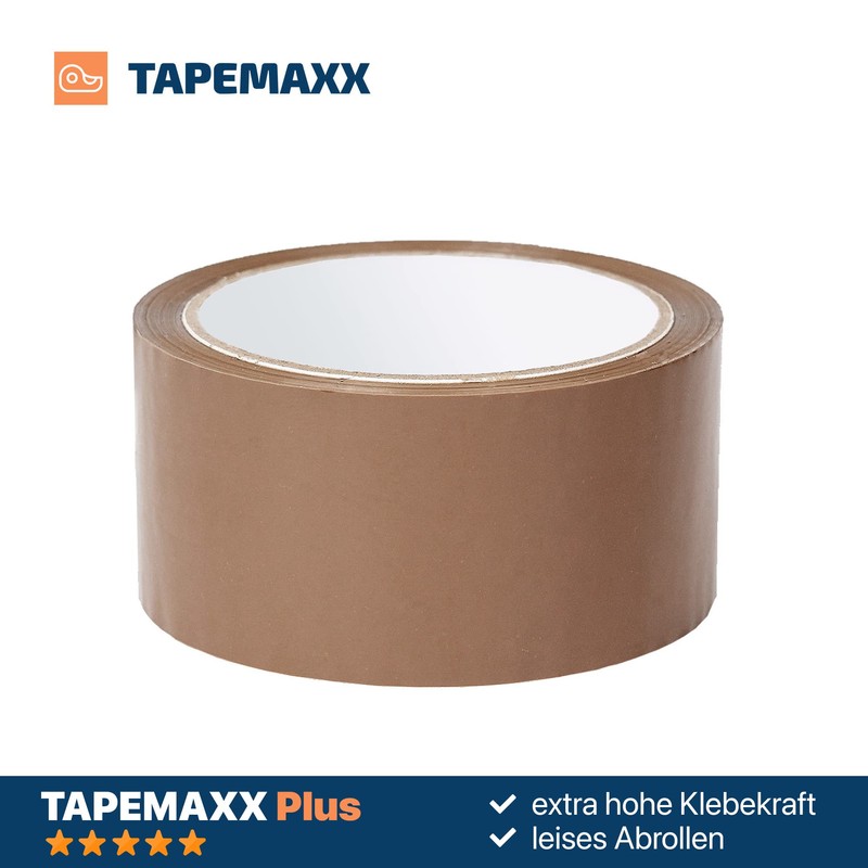 FYBR Tapemaxx Plus 6 Rolls Strong Parcel Tape Quiet Packing