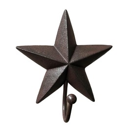 QIAOIDEA Rustic Star Wall Hooks – Vintage Decorative Western Home Wall Mount Coat Rack Hanger Hooks