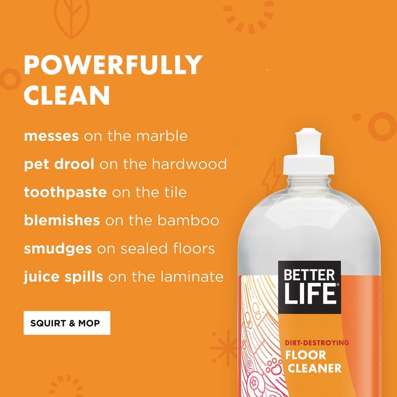 Better Life Floor Cleaner - Liquid Multipurpose Cleaner for Wood,