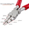 Lyaciomn 3 Pieces of DIY Pliers Steel Six-Segment Hand Winding