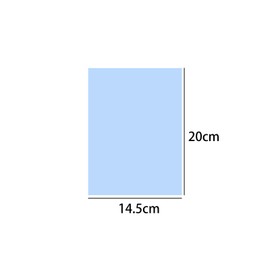 10PCS Shrinking Plastic Sheets 14.5CM*20CM,Shrinking Film Art Paper for Craft and Art Supplies,Blue