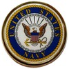 U.S. Navy Crest Chrome Auto Emblem