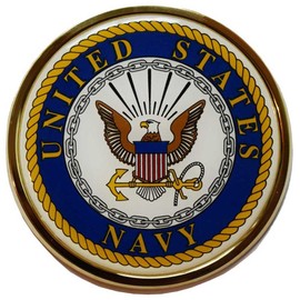 U.S. Navy Crest Chrome Auto Emblem