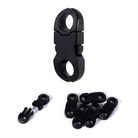 30 Piezas Hebillas de Plástico de Liberación Lateral Rápida, Diámetro del Orificio de 6mm Mini Hebillas de Seguridad Cierre Rápido Pulsera Paracord Hebillas para Correas Accesorios para DIY