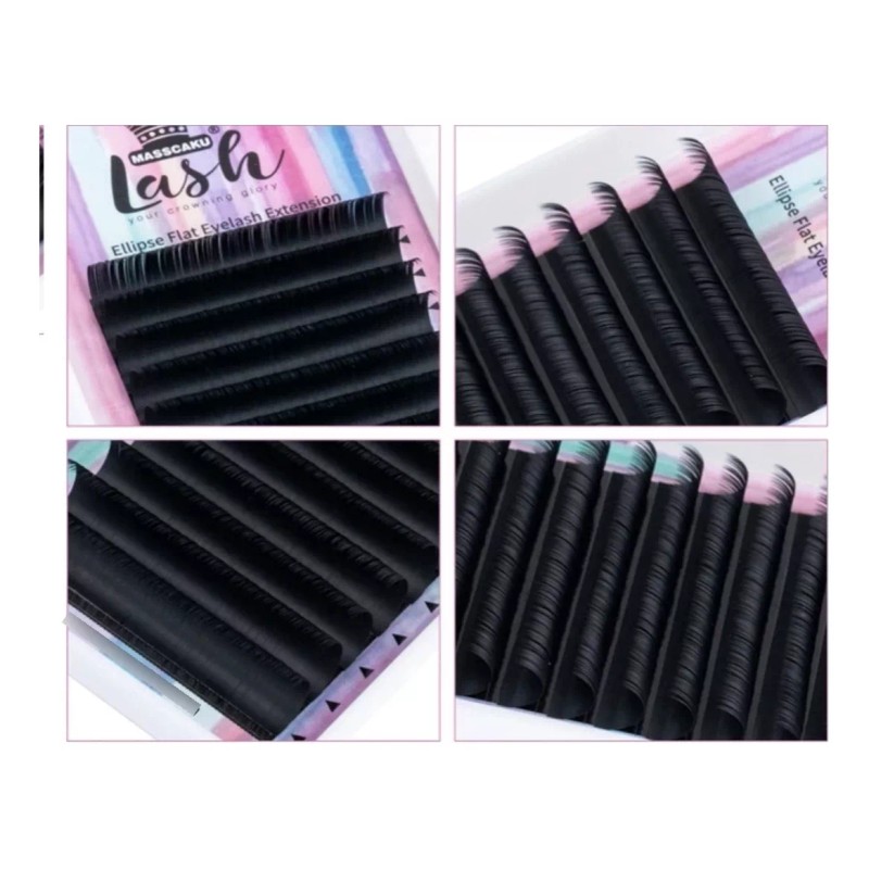 Masscaku Pestaña Mink Premium Masscaku Flat Cola De Sirena 2pzs