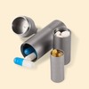Portable Pill Box Organiser with Key Chain Ring, Daily Pill