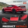 HECASA Side Marker Light Compatible with 2015-2023 Ford Mustang Rear