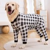 Dog Recovery Suit Full-Zipper After Post-Surgery Large Medium Dogs, Dog