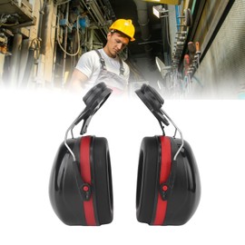 gernie Ear Muffs, Noise Sound Insulation Helmet Attachable Ear Muff, PVC High Strength Easy Assemble Hard Hat Attachment Ear Muffs Suitable for Construction and Manufacturing Jobs