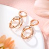 XUPING Gold Hoop Earrings for Women Small Hanging with Cubic