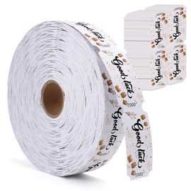 1000 Pieces Carnival Roll Tickets Raffle Tickets Contest Entry Giveway Contest Single Roll Carnival Party Tickets Carnival Theme Party Decorations for Carnival Party (Good Luck Tickets, 1000 Pcs)