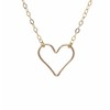 Heart Outline Necklace available in gold fill or rose gold
