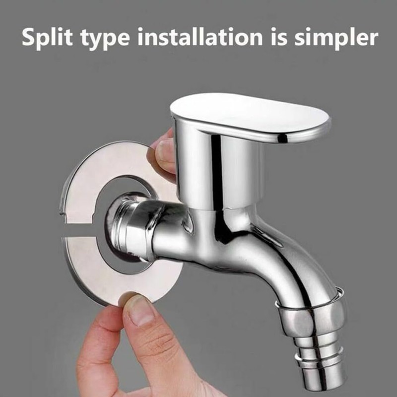 Stainless Steel Water Pipe Wall Covers Bathroom Shower Faucet Decorative