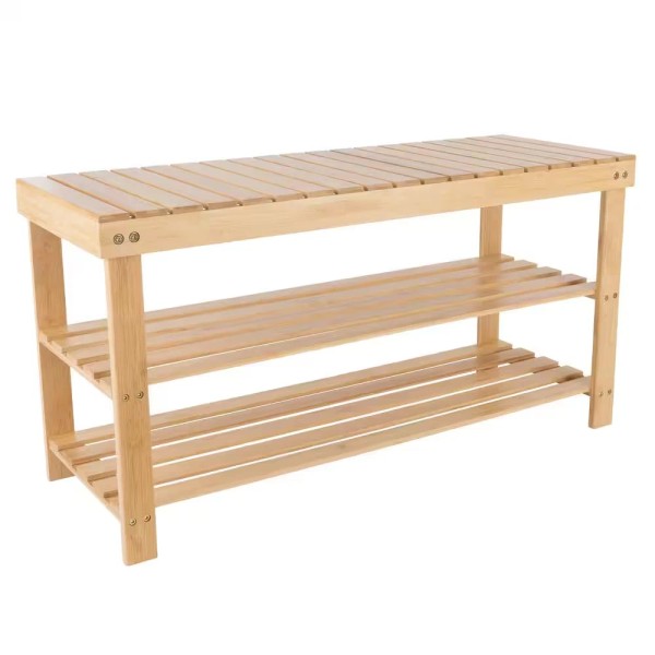 Does not apply 8-Pair Bamboo Bench and Shoe Organizer
