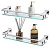 SFGSOWOR Glass Shelf for Bathroom Wall Sheves 20 inches Rectangular