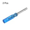 QUARKZMAN Pack of 2 Hex Screwdrivers H2.5 Magnetic Carbon Steel