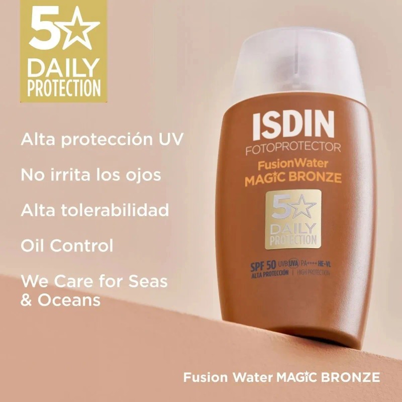 Isdin Protector Solar Spf Fusion Water Color Bronze