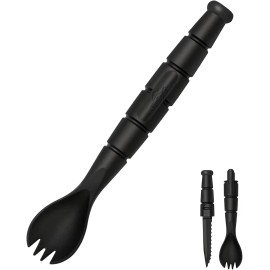 Haxrotin Tactical Spork with Hidden Knife – 3-in-1 Camping Tool