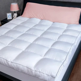 Marine Moon California King Mattress Topper, Extra Thick Bed Topper, Cooling Plush Pillow Top Mattress Toppers Soft Down Alternative Pad, Hotel Quality Pillow Topper, Cal King