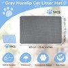 Grey Foldable Cat Litter Mat, 60 x 45 cm, Honeycomb