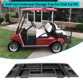 10L0L Golf Cart Under Seat Storage Tray Only for 1982-2000 Club Car DS Electric Vehicle with Original Trojan Battery Underseat Organizer Container Holder Plate