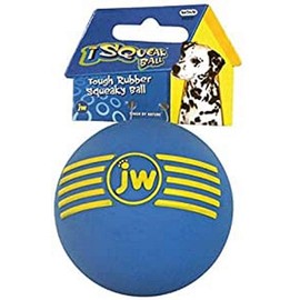JW iSqueak Durable Rubber Ball, Dog Chew Toy with Squeaker - Medium - 7 cm