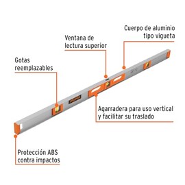 Truper NP-48, Nivel profesional para construcción, 48                                                                                                 