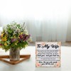 Wife Gifts Romantic to My Wife Quote Wooden Sign Valentines