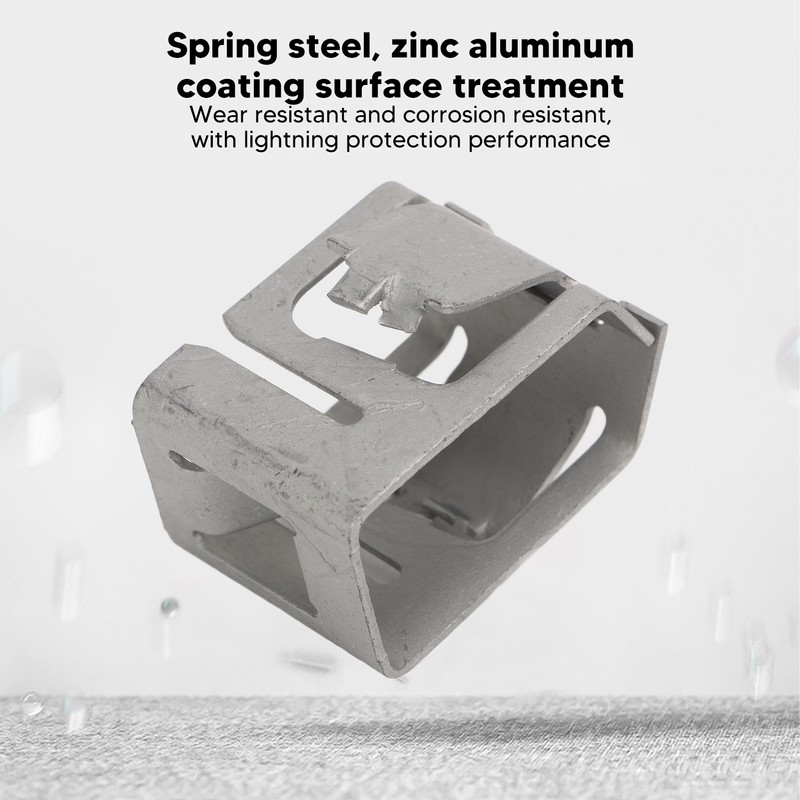 10PCS Solar Panel Mounting Mount Spring Steel Zinc Aluminum Coating
