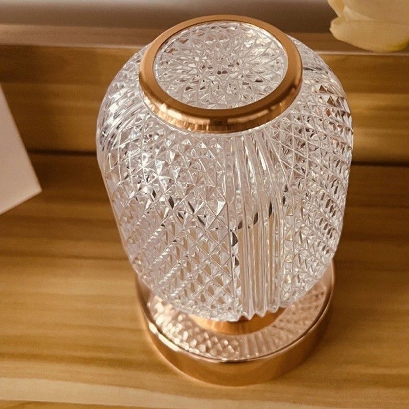 RGB Color Changing Crystal Table Lamp Acrylic Multifunction LED Crystal