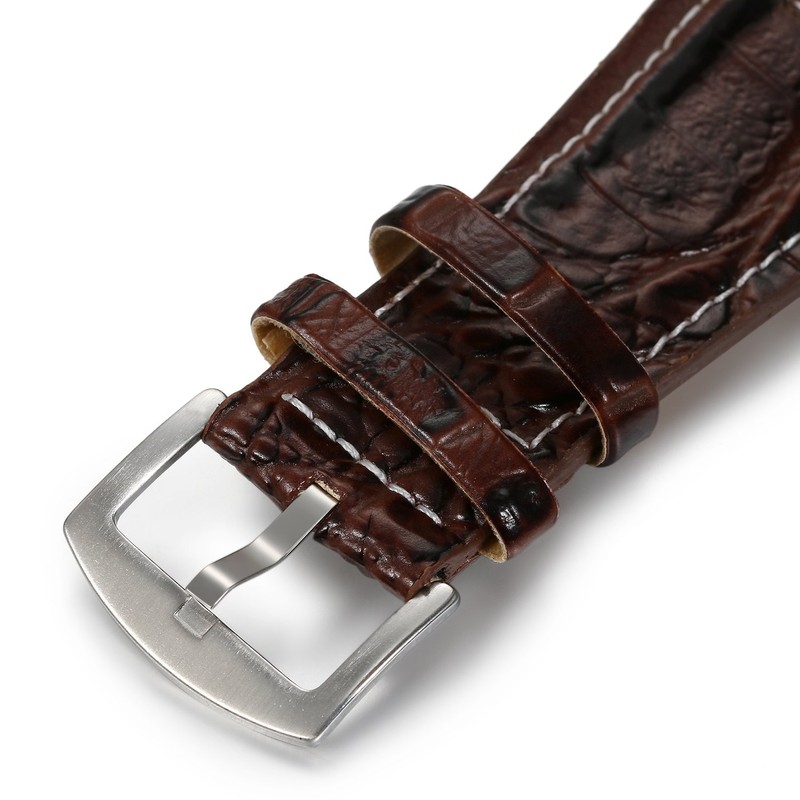 Lancardo Cool Watches for Men: Oversize Steampunk Dual Time Zone