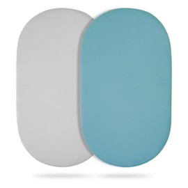 Littogoose Bassinet Sheets (2-Pack), Soft Breathable Fitted for Bassinet Mattress, Ideal for Boys Girls