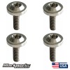 Blackworks Racing 4 TITANIUM SILVER LICENSE PLATE ANTI THEFT SECURITY