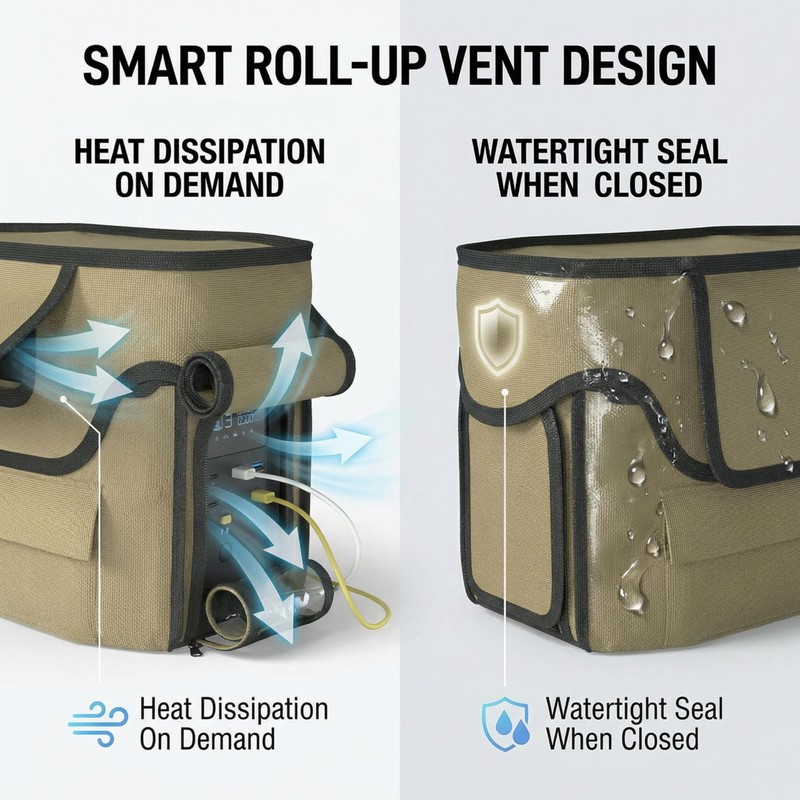 Power Station Waterproof Case, Compatible with EF ECOFLOW DELTA 2