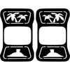 JeepTails Tropical Palm Tree Tail lamp Light Covers Compatible with