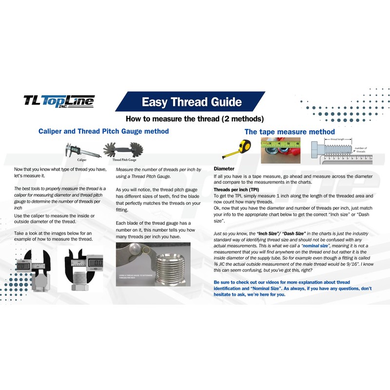 TL Topline 3/8" Body with 3/8" NPT Thread | Flat