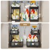 Corbyles 2 Pack Under Sink Organizer With Next-Gen Ball-Bearing Slides,2-Tier