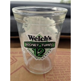 Welch's Looney Tunes Jelly Jar Glass 1994 That's All Folks Bugs Bunny New