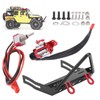 Metal Front Bumper with Winch Set Remote Control Accessory Fit