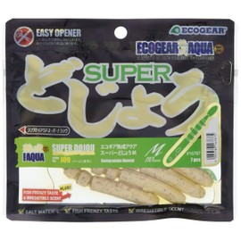 Ecogear 16787 Worm Eco Gear Aged Aqua Super Dog M J09 Pearl (Luminous)