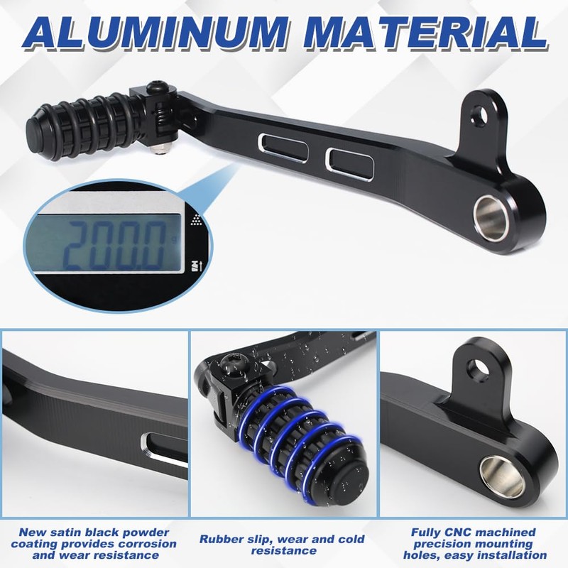 REARACE Motorcycle Brake Pedal + Shift Gear Lever Fit for