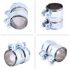 Exhaust Pipe Clamp, Stainless Steel Turbo Exhaust Band Clamp, Silencer,